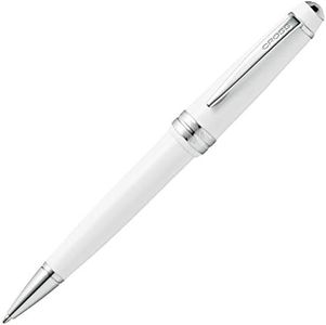 Cross Bailey Light Polished White Resin Ballpoint Pen INCL. Premium Gift Box - Refillable Medium Ball Pen