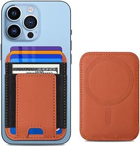 ExtreLife Upgraded Magnetic Wallet, Magsafe Wallet for Apple iPhone 16/15/14/13/12 Series, Leather Wallet for Magsafe, Magnetic Phone Wallet for iPhone 16/15/14/13/12 Series, Hold 7 Cards, Brown-2