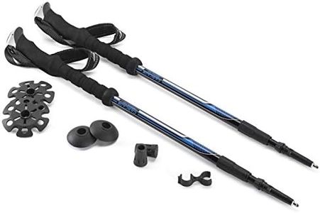 Cascade Mountain Tech Trekking Poles, Twist Blue EVA, One Size