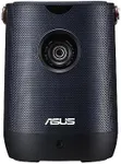 ASUS ZenBeam L2 Portable Projector 1080P Full HD, Smart Projector 960 LED Lumens, Small Outdoor Projector with Wifi, 10W Bluetooth Speaker and Android TV Box, Wireless Projector 3.5H Built-In Battery