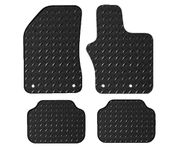 Lusso Rubber Mats for Car | Tailored/Compatible to Jeep Renegade 2015 onwards | Tailored Car 3mm Rubber Mats & Edgings | Heavy Duty 3mm Rubber Car Mats | 4 clips (Red Edging)