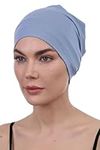 Deresina Headwear Sleep Cap for Chemo, Hair Loss (Caroline Blue)