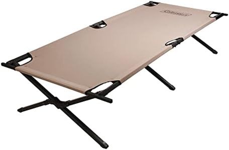 Coleman Trailhead II Camping Cot, Easy-to-Assemble Folding Cot Supports Campers up to 6ft 2in or 300lbs, Great for Camping, Lounging, & Elevated Sleeping