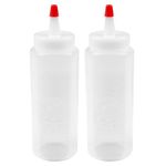 Wilton 1904-1166 2 Pack Mini Melting Bottle, White, 5.1 x 5.1 x 15.2 cm