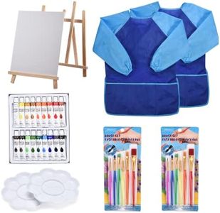 Amazaque Kids Paint Set - Art Painting Kit for Toddlers - Supplies for School, Travel Activity, Christmas Gift - Perfect for ages 2-7 - Washable Finger Painting for Children