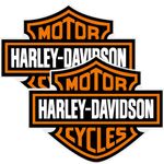 Kasflag Harley Sticker Davidson Decal Bar & Shield Extra Large Trailer Logo (2Pack, Width 12in) Premium Waterproof Removable