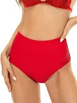 Annbon Slimming Artifact High Waisted Bikini Bottom Tummy Control Retro Full Coverage Bikini Bottom High Waisted Swim Bottoms Short Shirred Swimsuit Tankini Briefs for Women