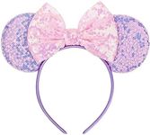 Eisyaa Mouse Ears Bow Headbands, Pu