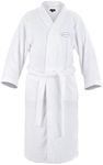 Lay-Z-Spa Luxury Spa Robe Dressing Gown for Women and Men Highly Absorbent, 100 Percent Cotton 380 GSM, Small/Medium