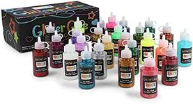 Bright Creations Glue Containing Glitter in 26 Rainbow Colors for Arts and Crafts (2 oz, 26 Pack)