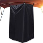 Boats Privacy Curtain Boat Changing Room with Bag Portable Privacy Tent Easy Up Pontoon Boat Enclosure Privacy Partition for Pontoons Boat Hanging Tent 27" W x 30" D x 72" H (Black)