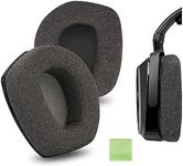 Geekria Comfort Linen Replacement Ear Pads for Sennheiser RS195, HDR195, RS185, HDR185, HDR175, RS175, HDR165, RS165 Headphones Ear Cushions, Headset Earpads, Ear Cups Repair Parts (Dark Grey)