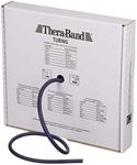 TheraBand Resistance Tubes, Professional Latex Elastic Tubing, Full Body, Core Exercise, Physical Therapy, Lower Pilates, at-Home Workout, & Rehab, 100 Foot, Blue, Extra Heavy, Intermediate Level 2
