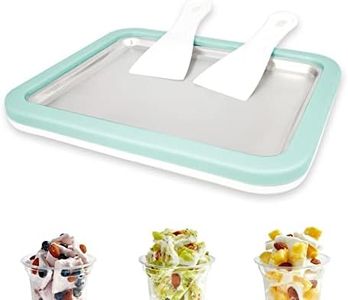 climafusion Instant Ice Cream Maker, Rolled Ice Cream Maker, Instant Gelato Pan/Roll, Homemade DIY Ice Cream for Fun Parent-Child Activities for Families Mint Green