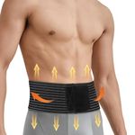 Umbilical Hernia Belt for Men and Women,Abdominal Support Binder with Compression Pad, Belly Button Umbilical Hernia Belts for Men(XL)