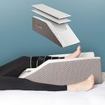 Kӧlbs Leg Elevation Pillow | Post Surgery | Stylish Chic Jacquard Cover | Ankle Knee Support Pillow for Injury After Surgery (Adjustable)