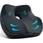Seat Cushion for Desk Chair Cushion for Hip Tailbone Support Memory Foam Seat Cushion for Car, Driver, Office Desk Chair Cushion for Gaming Ergonomic Patented Office Chair Cushion Pad Donut Pillow