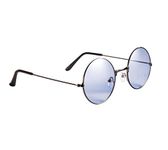 Lennon Style Clear Blue Flat Lens Round Retro Classic Sunglasses Vintage Hippy Tea Shades Unisex Steampunk UV400 Protection