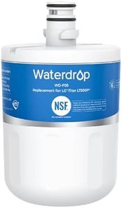 Waterdrop 5231JA2002A Refrigerator Water Filter, Replacement for LG® LT500P®, GEN11042FR-08, ADQ72910911, ADQ72910901, Kenmore 9890, 46-9890, LFX25974ST(Package May Vary)