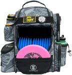 STAR FRAME Beast Disc Golf Bag With Cooler | 25+ Disc Frisbee Golf Backpack | 3-Can Insulated Cooler | Light Durable Gray Men Women Disc Golf Bag | Huge Storage & 12oz Can Holders