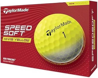 TaylorMade SpeedSoft Golf Balls 2024 | Yellow | Enhanced Visibility