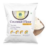 iFarmerscart Coconut Flour - 1Kg | Paleo Keto Flour | Protein & Fiber Rich | Grade A Tall Trees Coconuts | Gluten-Free Low Carb Baking Atta by Coconut Farmers Society (1 Kg)