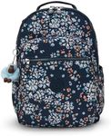 Kipling Seoul L Solid Laptop Backpack Backpack, Flower Field, 12.75''L x 17.25''H x 8''D