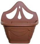 HOMION 31cm Venetian Wall Planter Hanging Basket Flower planter Plastic (TERRACOTTA, 3 baskets)