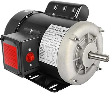 1 HP Electric Motor Farm Duty Single Phase Motor 1750RPM 115V/230V 56 Frame 13.6/6.8A, 5/8" Shaft Diamater, 1.88" Shaft Length, CW/CCW TEFC