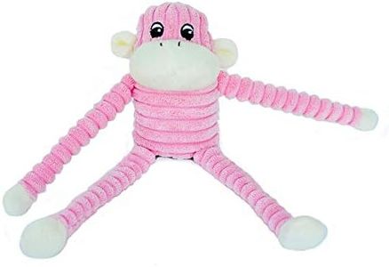 ZippyPaws ZP048 Spencer Crinkle Monkey, Pink, Small 28 X 10cm