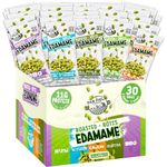 Far Field Crunchy Edamame Beans, Single Serve Snacks, High Protein, Variety Pack, Office Snacks, Roasted Salty Snacks, Low Calorie, Healthy Snack for Kids & Adults, 26 Grams Each (30 bags) (30 pack variety)