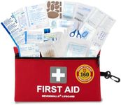 First Aid Kit 160 PCS – All-in-One Emergency Medical Supplies for Home, Work, Car, Travel and Outdoors