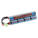 Tenergy 9.6V Airsoft Battery 1600mAh NiMH Nunchuck Battery w/Mini Tamiya Connector for Airsoft Guns M4, Crane Stock, M110, SR25, M249, M240B, G36, M14, RPK, PKM, L85, AUG, G3