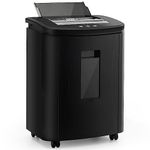 Bamboosang Auto Feed Paper Shredders: 150-Sheet Micro Cut Heavy Duty Paper Shredder Security Level P-4 Quiet Paper & Credit Card Shredder for Home, 40 Minute Continuous Run Time with 25L Pullout Bin