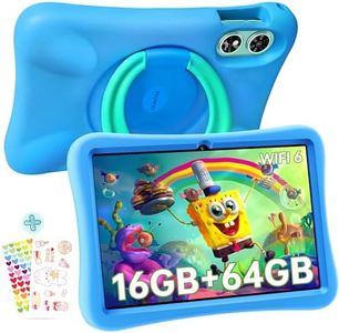 OUKITEL OT6 Kids Tablet - 10.1-inch Display Android 13 for Kids 16GB RAM 64GB ROM, 8000mAh Parental Control Children's Tablet with Kid-Proof Case & Pen, Green(WiFi Version)