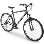 ROYCE UNION RMT 27.5" Mens 21-Speed All-Terrain Mountain Bike, 22" Aluminum Frame, Twist Shift, Matte Black