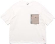 Chums Men's Heavy Weight Zip Pocket T-Shirt, White, M