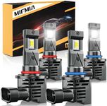 MIFMIA 9005 9006 LED Bulbs Combo, 6