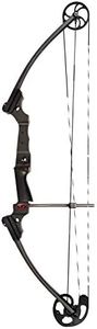 Genesis Original Lightweight Right Handed Archery Compound Bow w/Adjustable Aluminum Riser, Cam Draw Weight, & Draw Length for Kids and Adults, Carbon