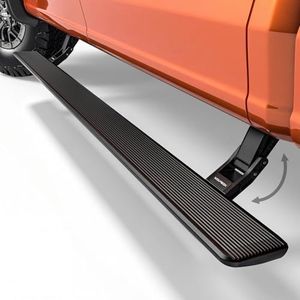 WOLFBOX Power Running Boards for F150/F250/F350/F450/F550 2021-2026, Automatic Electric Retractable Side Steps with LED Lights, Plug-N-Play Waterproof Motor