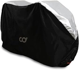 CyclingDeal Bike Cover for Outdoor Bicycle Storage for 2-3 Bike - Heavy Duty 600D Oxford Top with 190T Polyester Sides, Waterproof Weather Conditions for MTB, Electric & Road Bikes, Dust Protection