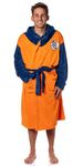 Bioworld Dragon Ball Z Goku Adult Fleece Hooded Bathrobe for Men And Women Costume Robes, Orange, XX-Large-3X-Large