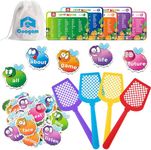 Coogam Sight Words Swat Game with 400 Fry Site Words and 4 Fly Swatters Set, Dolch Word List Phonics, Literacy Learning Reading Flash Cards Toy Games for Kindergarten,Home School Kids 3 4 5 Year Old