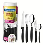 Tramontina 30 Pcs. Cutlery Set with Organiser, Set for 6 People