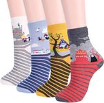 4 Pairs Cute Socks Kiki's Delivery Totoro Howl's Moving Castle Studio Ghibli Cansok Women Animal Gifts Novelty Dress Crew Socks