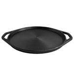 Saffronware - Shallow Fry Pan/Adakkal/Pizza Pan/Neer Dosa tawa Pre-Seasoned Cast Iron - 11 Inch