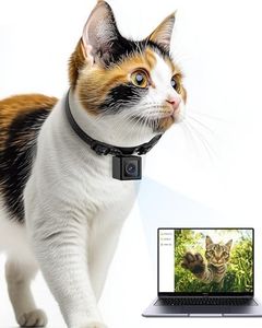 LuminiCam Cat Camera Collar, 1080P Video Recording Cameras for Pets,XS-Size,No App,No Wi-Fi, Cordless Cat & Dog Collar Camera,POV Cam(No Micro-SD Card Included)