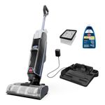BISSELL® CrossWave® Edge Cordless Wet Dry Vac, Multi-Purpose Vacuum and Wash, Hard Floors and Area Rugs, ZeroGap Edge Technology, Tangle-Free Brush Roll, Formula Included, 4329B