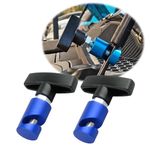 gunhunt 2 PCS Car Engine Hood Support Rod Retainer, Trunk Air Pressure Rod Anti-Slip Shock Absorber Pillar Fixing Tool, Multi-Purpose Snap-on Lifting Rod Anti-Pinch Device, Universal for Cars (Blue)