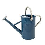 Kent & Stowe 4.5L Metal Watering Can in Midnight Blue, Rust-Resistant Galvanised Watering Can with Handle and Detachable Rose, Classic All Year Round Garden Tools Made from Steel